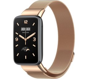 Strap-it Bracelet Milanais Xiaomi Smart Band 7 Pro (or rose)