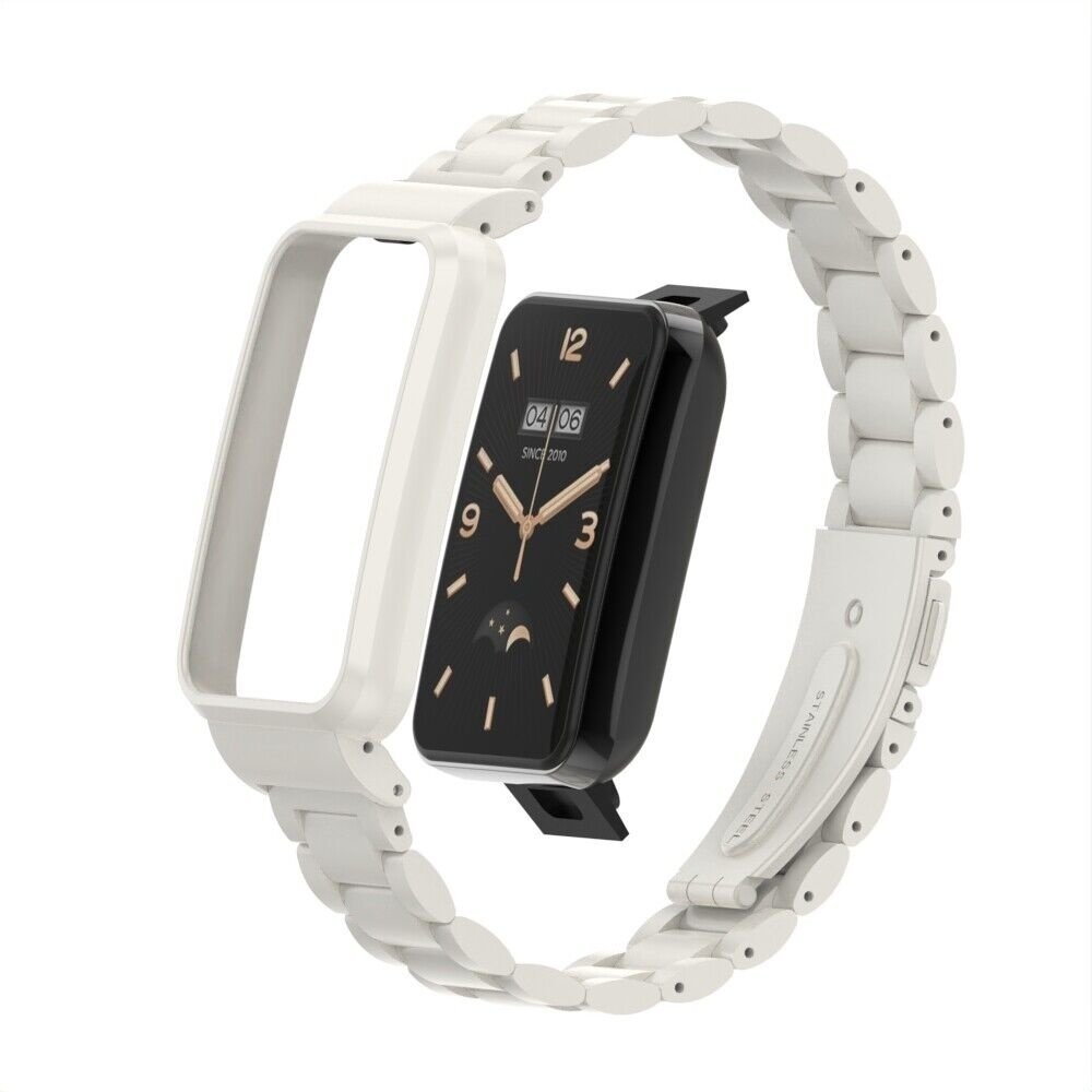 Strap-it Strap-it Bracelet acier Xiaomi Smart Band 7 Pro (blanc)