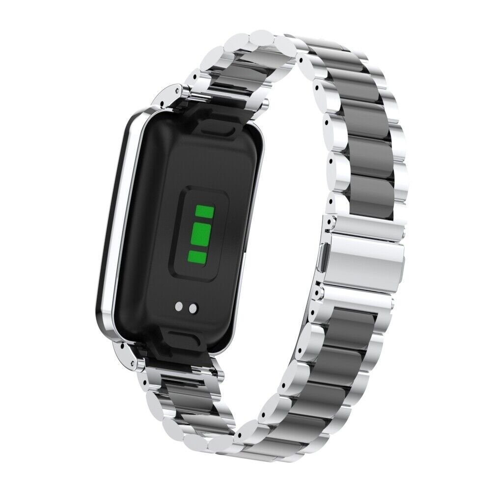 Strap-it Strap-it Bracelet acier Xiaomi Smart Band 7 Pro (argent/noir)