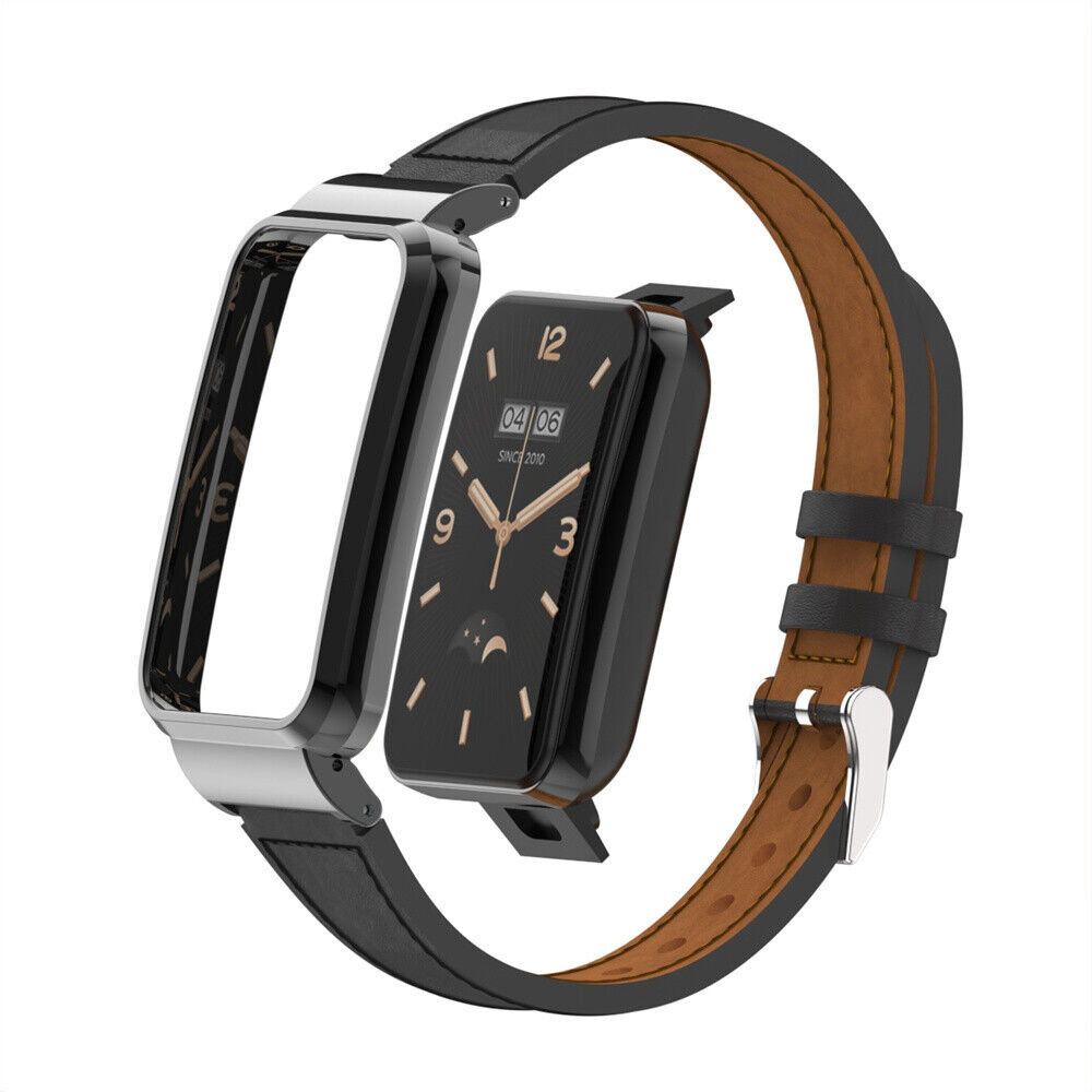 Strap-it Strap-it Bracelet cuir Xiaomi Smart Band 7 Pro (noir)
