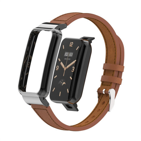 Strap-it Strap-it Bracelet cuir Xiaomi Smart Band 7 Pro (marron)