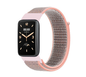 Strap-it Bracelet nylon Xiaomi Smart Band 7 Pro (sable rose)