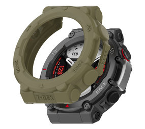 Strap-it Coque silicone Amazfit T-Rex 2 (vert olive)