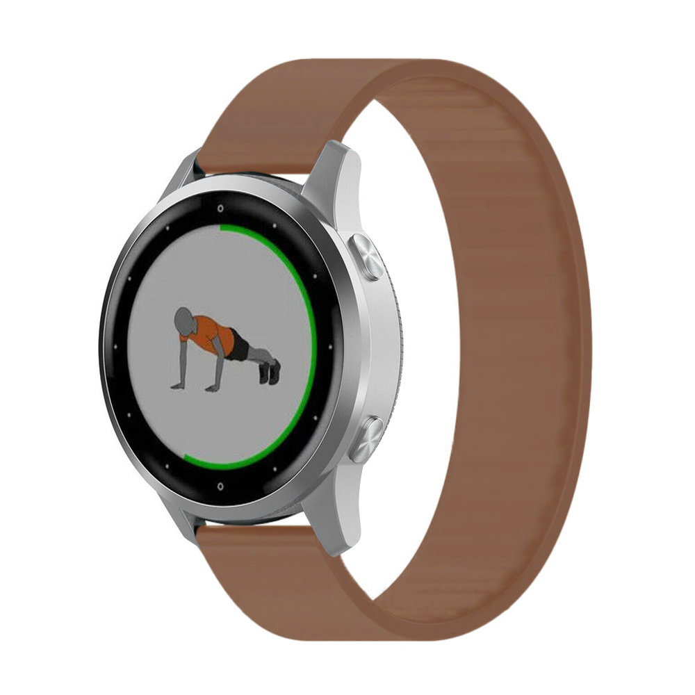 Strap-it Strap-it Bracelet élastique Garmin Vivoactive 4s (marron)