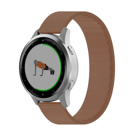 Strap-it Strap-it Bracelet élastique Garmin Vivoactive 4s (marron)
