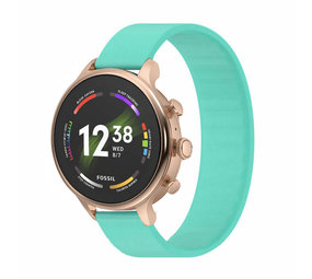 Strap-it Bracelet élastique Fossil Gen 6 - 42mm (aqua) Strap-it Bracelet élastique Fossil Gen 6 - 42mm (aqua)