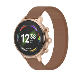 Strap-it Bracelet élastique Fossil Gen 6 - 42mm (marron)