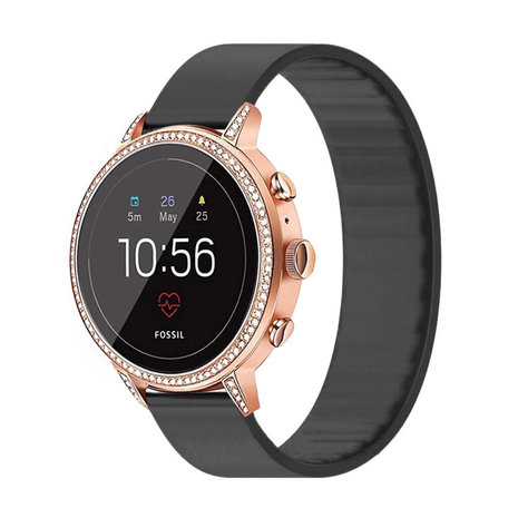 Strap-it Strap-it Bracelet élastique Fossil Gen 5e - 42mm (noir) Strap-it Strap-it Bracelet élastique Fossil Gen 5e - 42mm (noir)