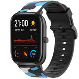 Strap-it Bracelet camouflage Xiaomi Amazfit GTS (bleu) Strap-it Bracelet camouflage Xiaomi Amazfit GTS (bleu)