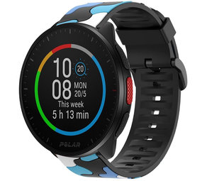 Strap-it Bracelet camouflage Polar Pacer (bleu)