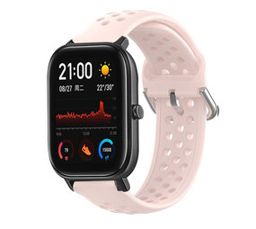 Strap-it Bracelet silicone avec trous Xiaomi Amazfit GTS (rose)