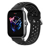 Strap-it Strap-it Bracelet silicone avec trous Amazfit GTS 3 (noir) Strap-it Strap-it Bracelet silicone avec trous Amazfit GTS 3 (noir)