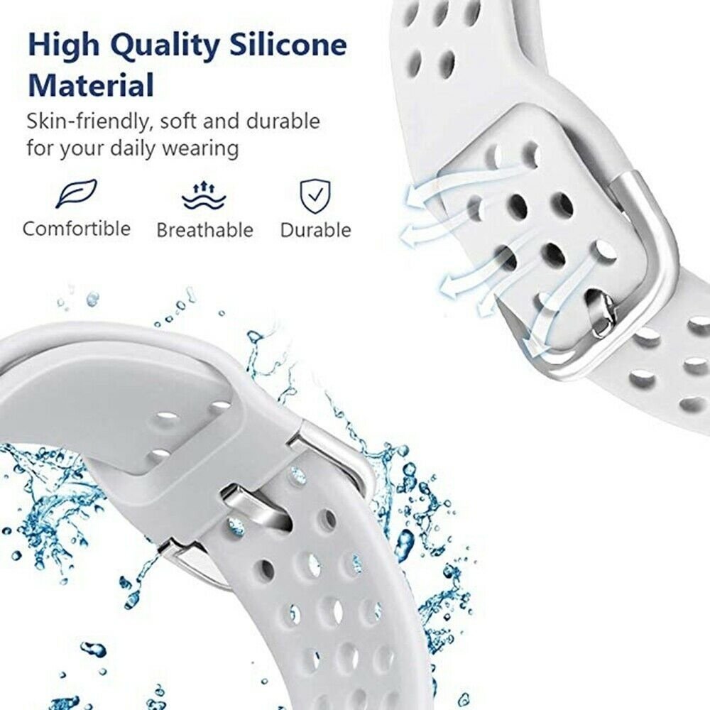 Strap-it Strap-it Bracelet silicone avec trous Xiaomi Amazfit GTS (blanc)