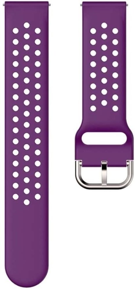 Strap-it Strap-it Bracelet silicone avec trous Polar Pacer (violet)