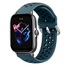 Strap-it Strap-it Bracelet silicone avec trous Amazfit GTS 3 (vert roche) Strap-it Strap-it Bracelet silicone avec trous Amazfit GTS 3 (vert roche)