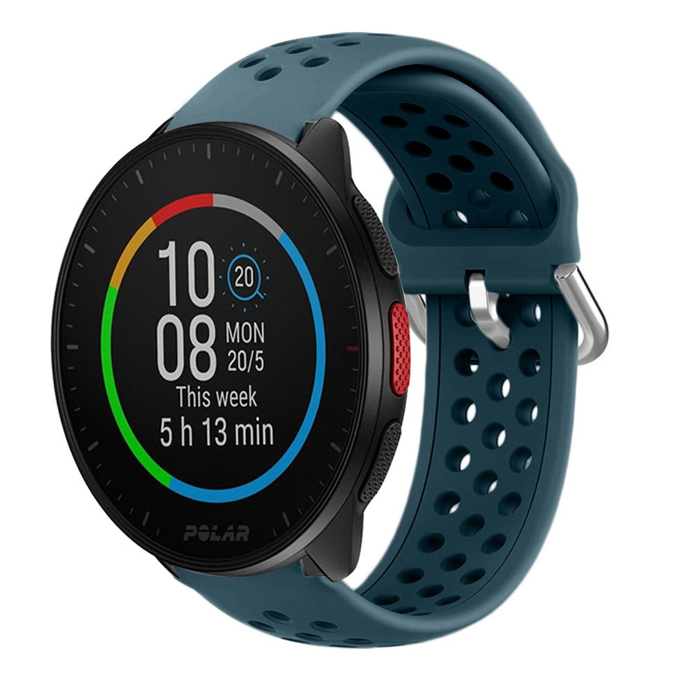 Strap-it Strap-it Bracelet silicone avec trous Polar Pacer (vert roche)