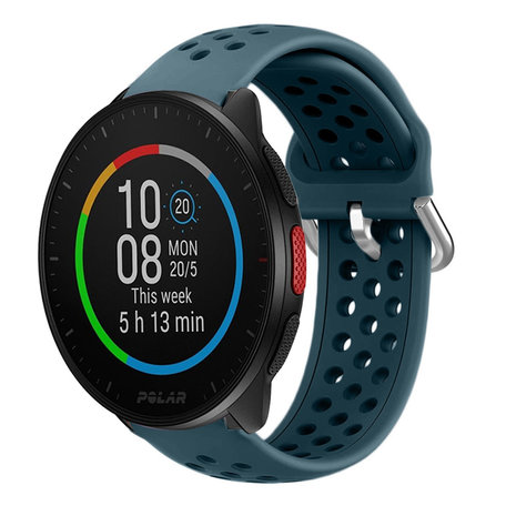 Strap-it Strap-it Bracelet silicone avec trous Polar Pacer (vert roche)