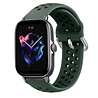 Strap-it Strap-it Bracelet silicone avec trous Amazfit GTS 3 (vert armée) Strap-it Strap-it Bracelet silicone avec trous Amazfit GTS 3 (vert armée)