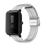 Strap-it Bracelet acier inoxydable Xiaomi Amazfit Bip (argent)
