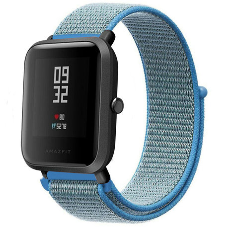 Strap-it Strap-it Bracelet nylon Xiaomi Amazfit Bip (bleu)