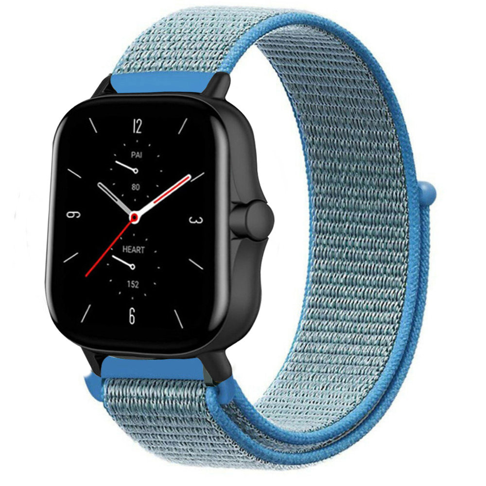 Strap-it Strap-it Bracelet nylon Amazfit GTS 2 (bleu)
