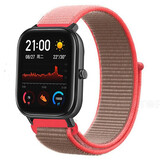 Strap-it Bracelet nylon Xiaomi Amazfit GTS (rose fluo)