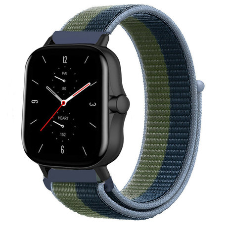 Strap-it Strap-it Bracelet nylon Amazfit GTS 2 (vert mousse)