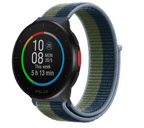 Strap-it Bracelet nylon Polar Pacer (vert mousse)