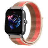 Strap-it Bracelet nylon Amazfit GTS 3 (rose pomelo)