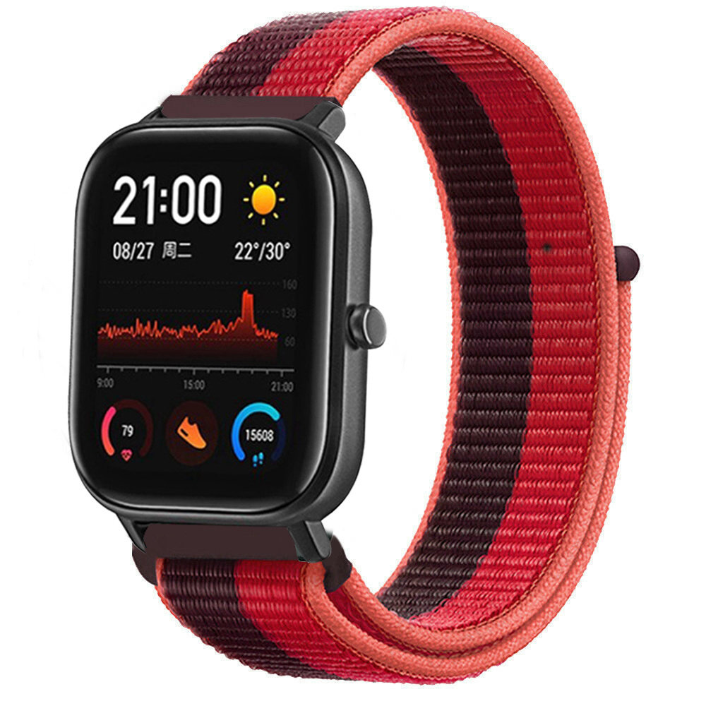 Strap-it Strap-it Bracelet nylon Xiaomi Amazfit GTS (cerise magenta)