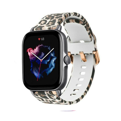 Strap-it Strap-it Bracelet Lucky Leopard Amazfit GTS 3