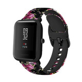 Strap-it Bracelet Fleur rose Xiaomi Amazfit Bip Strap-it Bracelet Fleur rose Xiaomi Amazfit Bip