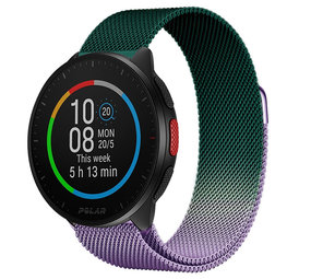 Strap-it Bracelet Milanais Polar Pacer (violet/vert)