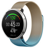 Strap-it Bracelet Milanais Polar Ignite (bleu/or)