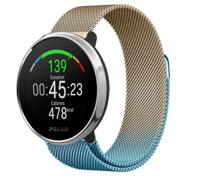 Strap-it Bracelet Milanais Polar Ignite (bleu/or)