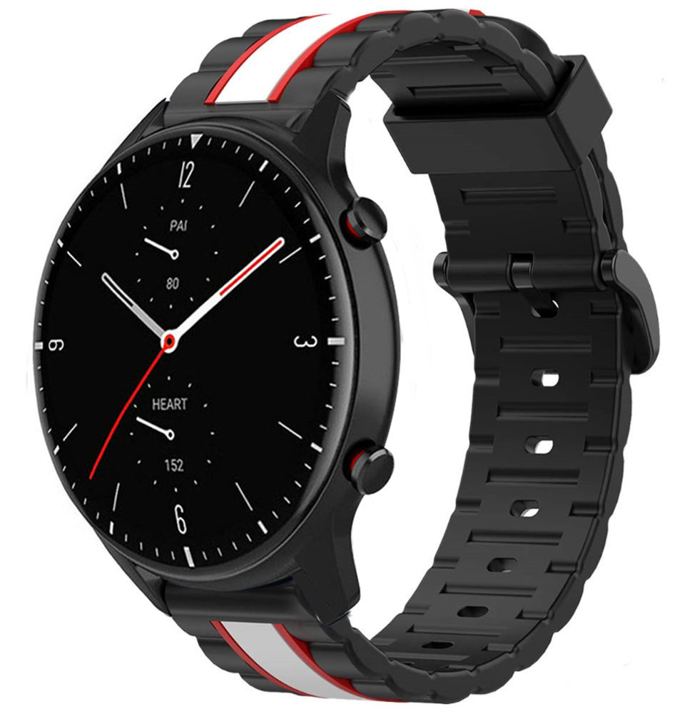 Strap-it Strap-it Bracelet special edition Amazfit GTR 2 (noir/blanc) Strap-it Strap-it Bracelet special edition Amazfit GTR 2 (noir/blanc)