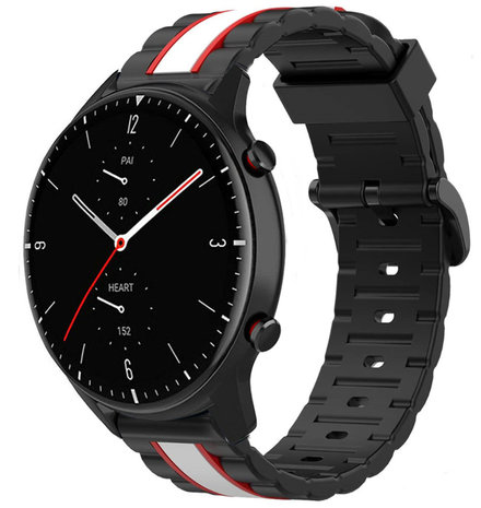 Strap-it Strap-it Bracelet special edition Amazfit GTR 2 (noir/blanc) Strap-it Strap-it Bracelet special edition Amazfit GTR 2 (noir/blanc)