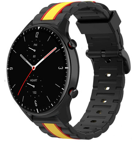 Strap-it Strap-it Bracelet special edition Amazfit GTR 2 (noir/jaune)