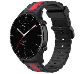 Strap-it Bracelet special edition Amazfit GTR 2 (noir/rouge)
