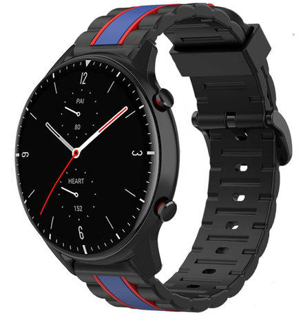 Strap-it Strap-it Bracelet special edition Amazfit GTR 2 (noir/bleu)