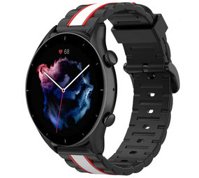 Strap-it Bracelet special edition Amazfit GTR 3 (Pro) (noir/blanc) Strap-it Bracelet special edition Amazfit GTR 3 (Pro) (noir/blanc)