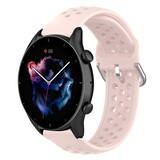 Strap-it Bracelet silicone avec trous Amazfit GTR 3 (Pro) (rose)