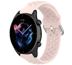 Strap-it Bracelet silicone avec trous Amazfit GTR 3 (Pro) (rose)