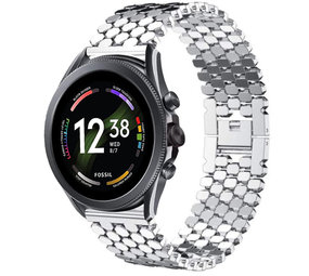 Strap-it Bracelet acier poisson Fossil Gen 6 - 44mm (argent)