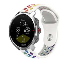 Strap-it Bracelet sport Polar Grit X (blanc/coloré)