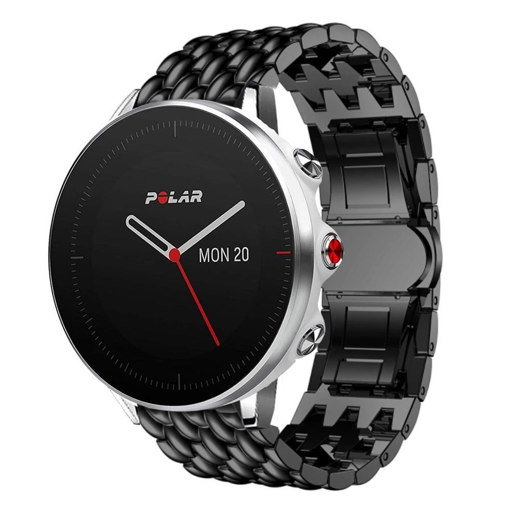 Bracelet acier dragon Polar Grit X (noir) Braceletsmartwatch.fr