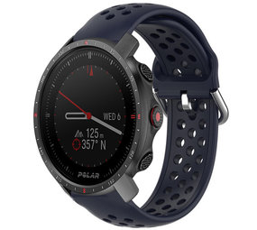 Strap-it Bracelet silicone avec trous Polar Grit X Pro (bleu foncé)