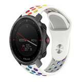 Strap-it Bracelet sport Polar Grit X Pro (blanc/coloré) Strap-it Bracelet sport Polar Grit X Pro (blanc/coloré)