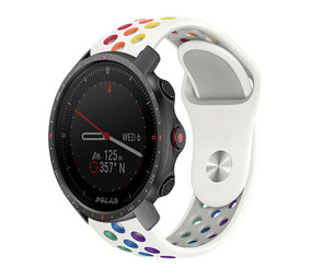 Strap-it Bracelet sport Polar Grit X Pro (blanc/coloré)