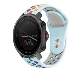 Strap-it Bracelet sport Polar Grit X Pro (bleu clair/coloré)